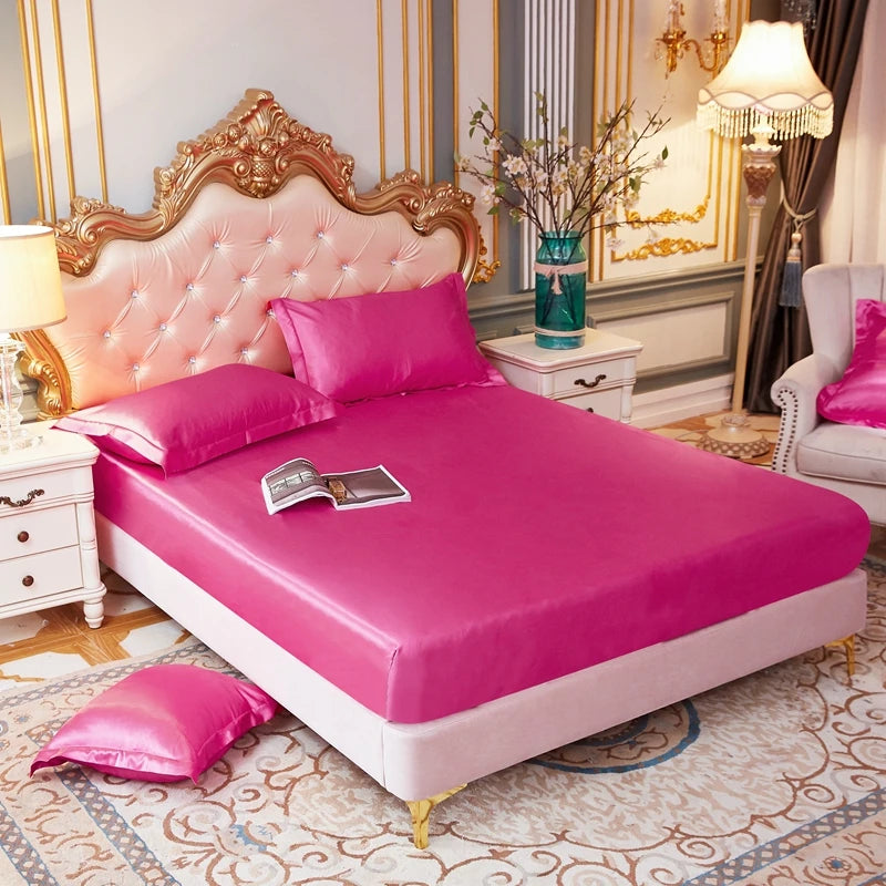 Housse de lit en soie
