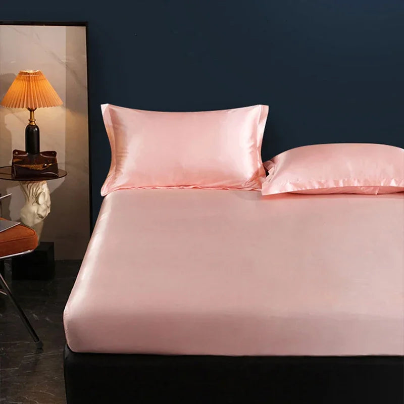Satin bed cover