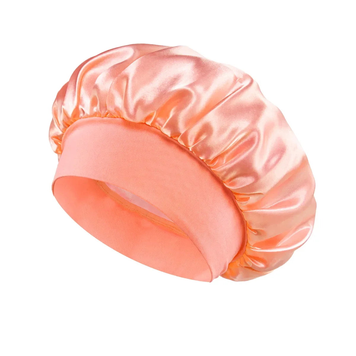 bonnet de nuit en soie cheveux longs