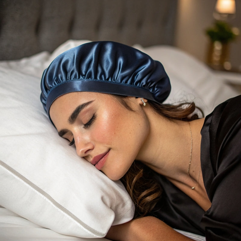 bonnet de nuit en satin