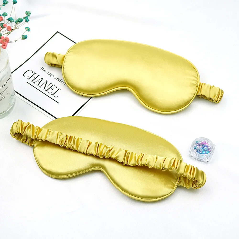 Masque de sommeil en soie veritable