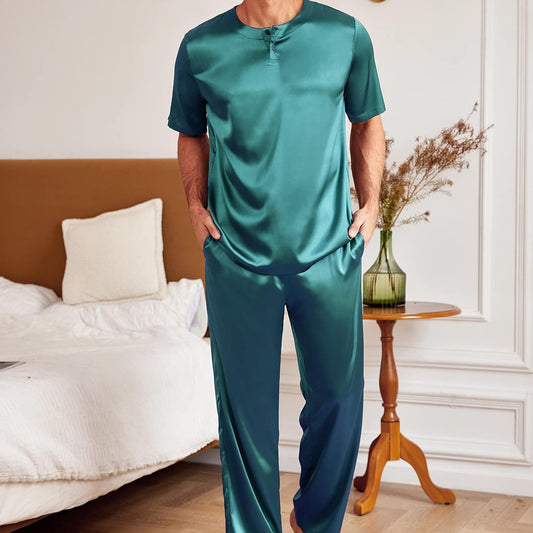 Pyjama en soie homme classique 