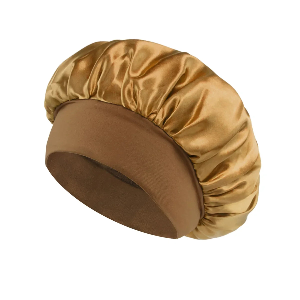 bonnet de nuit en soie cheveux long