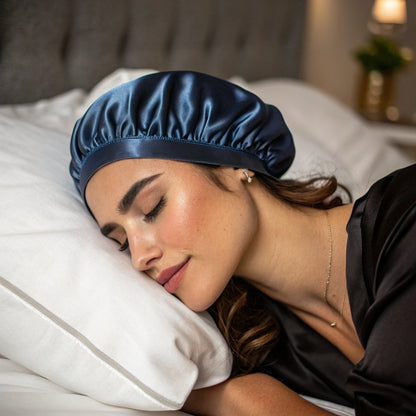 bonnet de nuit en satin