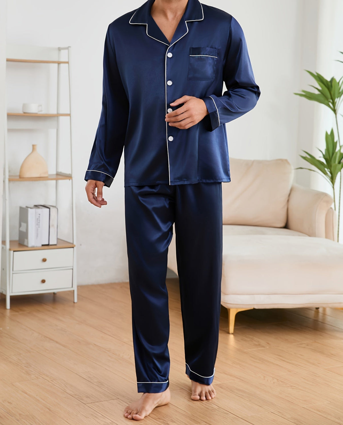 Chemise Homme Crème De Soie - Soie Métallisée - Motif Grec - Taille Large - NEUVE