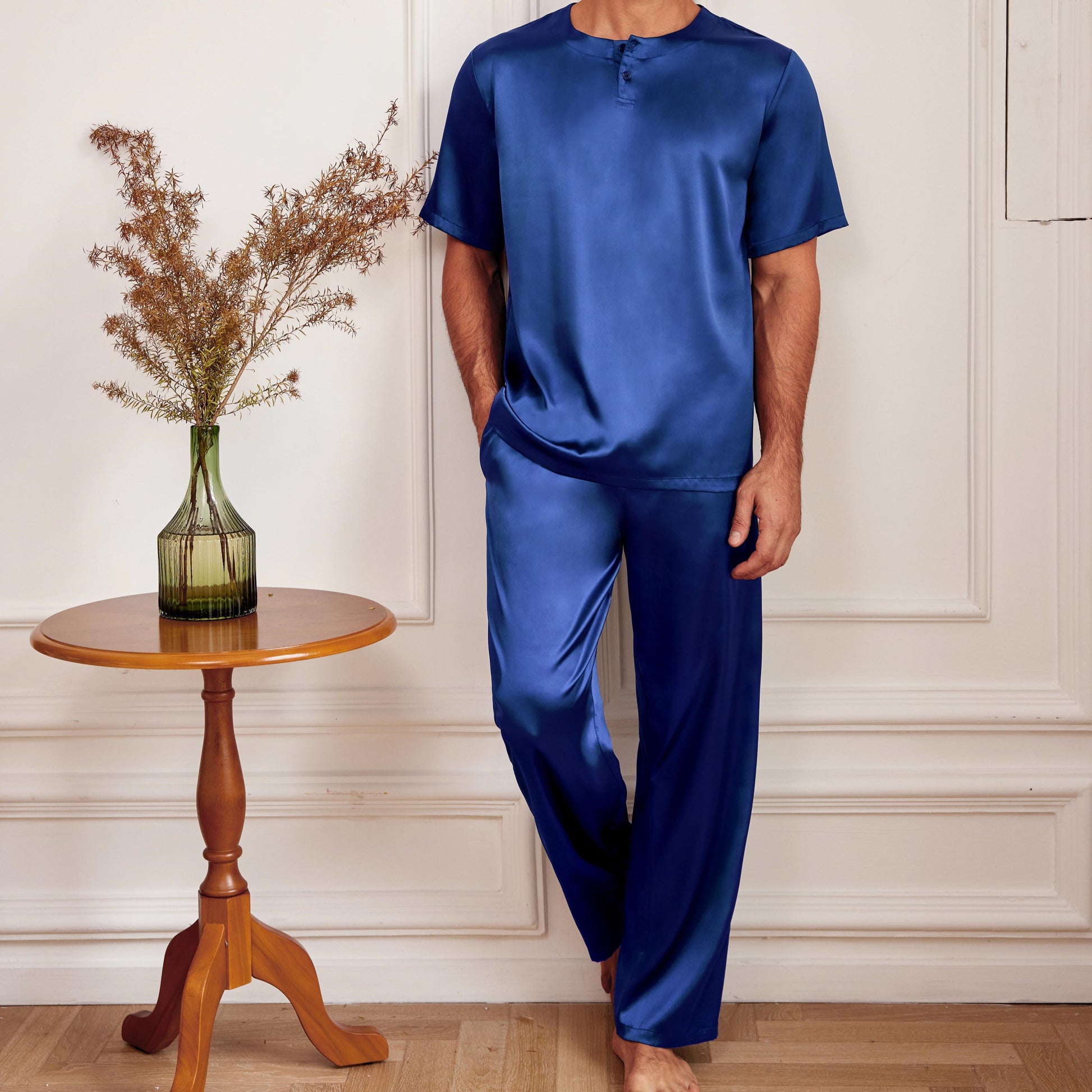 pyjama homme en satin de soie​